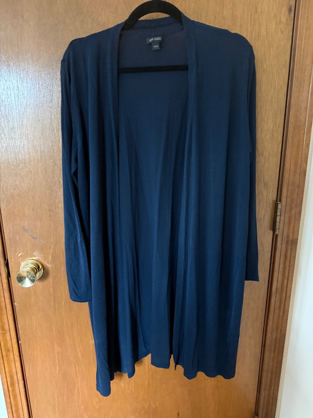 J. Jill Navy Open-Front Lightweight Cardigan